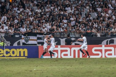 Brezilya Futbol Şampiyonası: Atletico-MG, Corinthians 'a karşı. 24 Temmuz 2022, Belo Horizonte, Minas Gerais, Atletico-MG ve Corinthians arasındaki futbol maçı, Mineirao Stadyumu 'nda düzenlenen 19.
