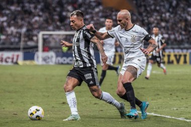 Brezilya Futbol Şampiyonası: Atletico-MG, Corinthians 'a karşı. 24 Temmuz 2022, Belo Horizonte, Minas Gerais, Atletico-MG ve Corinthians arasındaki futbol maçı, Mineirao Stadyumu 'nda düzenlenen 19.