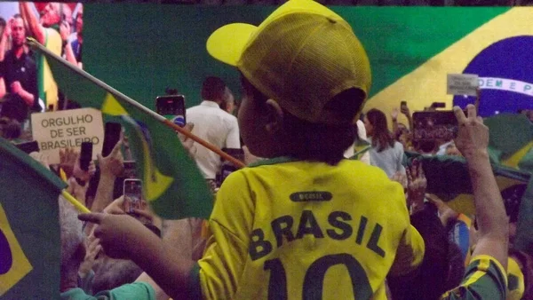 Официальное Начало Переизбрания Джейра Болсонаро Президентом Бразилии Июля 2022 Года — стоковое фото