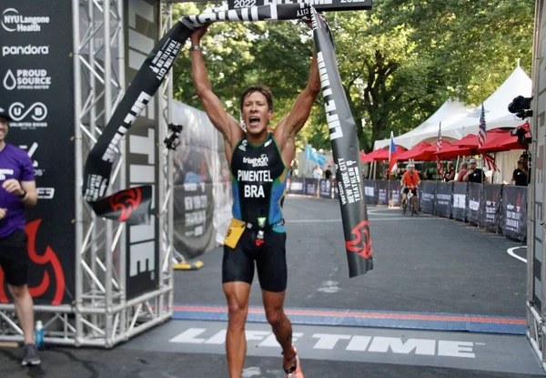 Spo Brazilian Danilo Pimentel Won Verizon New York City Triathlon — 스톡 사진