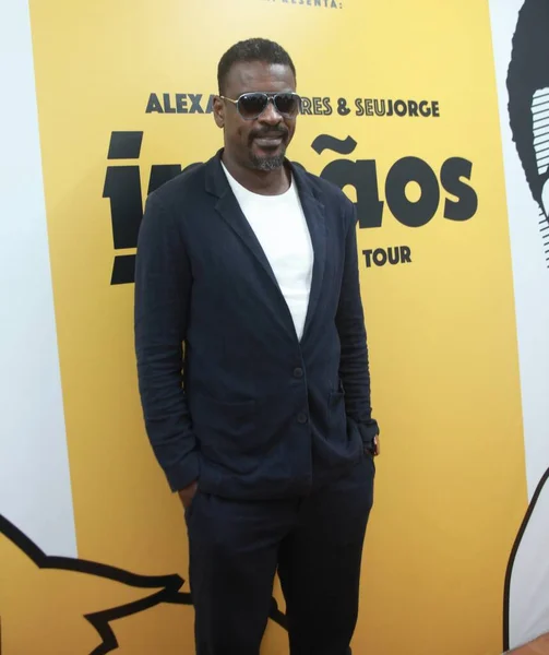 Brazilian Singers Alexandre Pires Seu Jorge Sing Hits Irmaos Tour — Photo