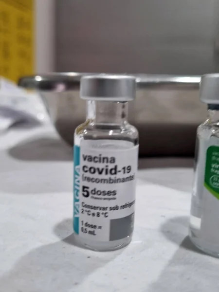 Vaccination Covid Influenza Sao Paulo July 2022 Sao Paulo Brazil — Stockfoto