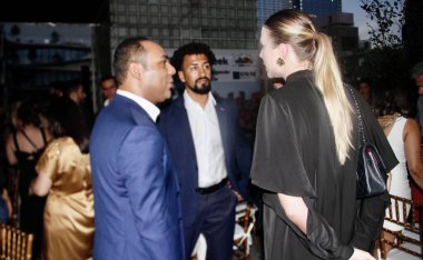 (New York 'ta G10 Favelas Yardım Yemeği. 27 Temmuz 2022, New York, ABD: Brezilya G10 Favelas, G10 Favelas Haftası sırasında Chelsea-New York 'taki Selina Hotel' in çatısında bir bağış yemeği düzenledi.