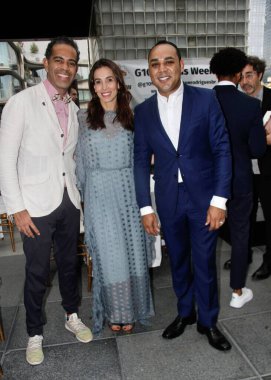 (New York 'ta G10 Favelas Yardım Yemeği. 27 Temmuz 2022, New York, ABD: Brezilya G10 Favelas, G10 Favelas Haftası sırasında Chelsea-New York 'taki Selina Hotel' in çatısında bir bağış yemeği düzenledi.