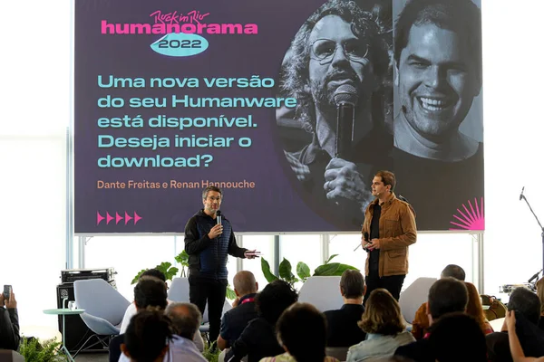 Rock Rio Humanorama Conversation Festival Held Sao Paulo July 2022 —  Fotos de Stock