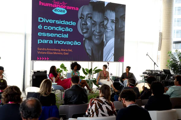 Rock Rio Humanorama Conversation Festival Held Sao Paulo July 2022 —  Fotos de Stock