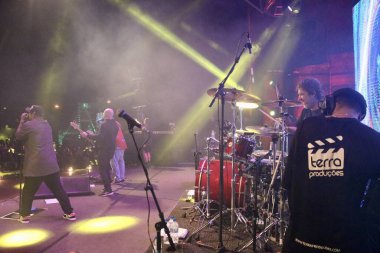 Capital Moto Week 'in 18. baskısı. 28 Temmuz 2022, Brasilia, Brezilya: Capital Moto Week 'in 18.' si 21-30 Temmuz tarihleri arasında gerçekleşti ve Latin Amerika 'nın en büyük motosiklet festivali ve en büyük rock sahnesidir.