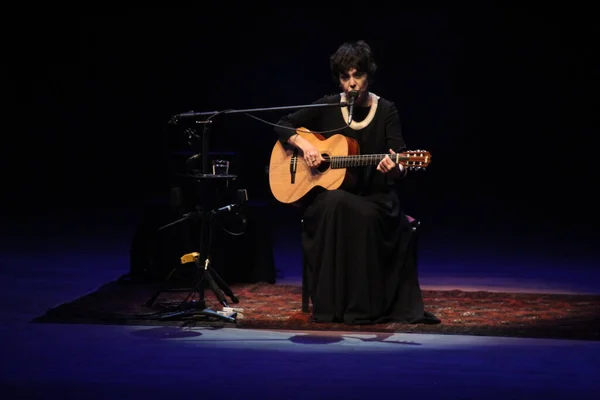 Show Brazilian Singer Adriana Calcanhotto Guaira Theater Curitiba July 2022 — 图库照片