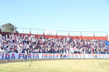 Brezilya Futbol Şampiyonası - 4. Lig: Parana Clube FC Cascavel 'a karşı. 30 Temmuz 2022, Curitiba, Parana, Brezilya: Parana Clube ve FC Cascavel arasındaki futbol maçı, ilk bacak için geçerlidir