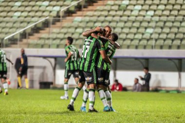 Brezilya Futbol Şampiyonası: Amerika-MG Avai 'ye karşı. 31 Temmuz 2022, Belo Horizonte, Minas Gerais, Brezilya: Independencia Stadyumu 'nda düzenlenen Brezilya Futbol Şampiyonası' nın 20. turu için geçerli olan Amerika-MG ve Avai arasındaki futbol maçı