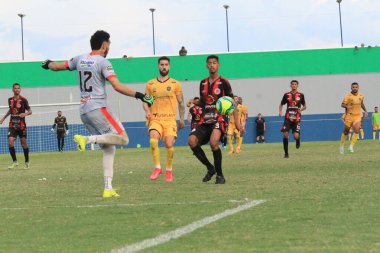 Brezilya Futbol Şampiyonası - 4. Lig: Amazonlara karşı Juventude-MA. 31 Temmuz 2022, Manaus, Amazonas, Brezilya: Brezilya Futbol Şampiyonası için geçerli olan Amazonlar ve Juventude-MA arasındaki futbol maçı - 4. Lig, Carlos Zamith stadyumunda yapıldı.