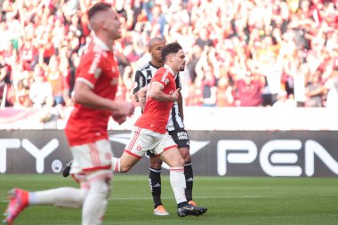 Brezilya Futbol Şampiyonası: Uluslararası Atletico-MG karşılaşması. 31 Temmuz 2022, Porto Alegre, Rio Grande do Sul, Brezilya: Brezilya 'nın 20. turu için geçerli olan iç saha ve Atletico Mineiro arasındaki futbol karşılaşması