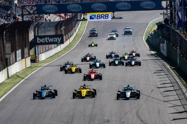 Drivers Action Brb Formula Brazil Race Interlagos Racetrack July 2022 —  Fotos de Stock