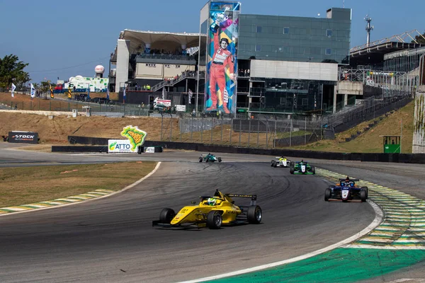 Drivers Action Brb Formula Brazil Race Interlagos Racetrack July 2022 — Fotografia de Stock