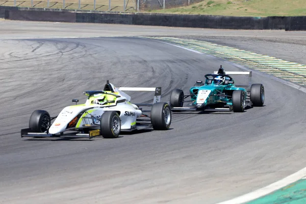 Drivers Action Brb Formula Brazil Race Interlagos Racetrack July 2022 — Stock fotografie