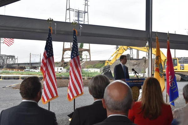 Governor Murphy New Jersey Department Transportation Secretary Pete Buttigieg Host — Stockfoto
