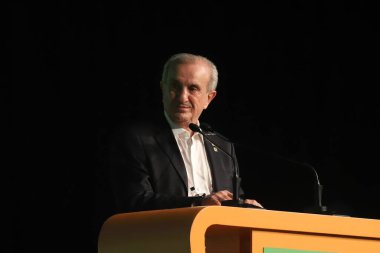 (INT) 21st Brazilian Agribusiness Congress (CBA). August 1, 2022, Sao Paulo, Brazil: Debate during the 21st Brazilian Agribusiness Congress. Panel 1: Geopolitics, Food, Security and Interests. Debaters: Alexandre Parola, Ambassador, Permanent Represe