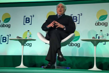 21st Brazilian Agribusiness Congress is held in Sao Paulo. August 1, 2022, Brazil: Former Brazilian President Michel Temer and former Agriculture Ministers Alysson Paolinelli, Francisco Turra and Roberto Rodrigues, moderated by Nilson Leitao