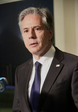 Press conference with United States Secretary of State, Antony Blinken on NPT. August 01, 2022, New York, USA: A Press conference with United States Secretary of State, Antony Blinken at the United Nations