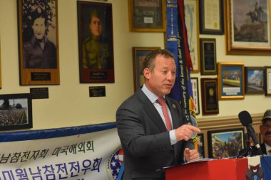 U.S. Congressman Bill Pascrell and U.S. Congressman Josh Gottheimer hold event with Veterans in Fort Lee, NJ. August 2, 2022, Fort Lee, NJ, USA: U.S. Congressman Bill Pascrell and U.S. Congressman Josh Gottheimer hold event 