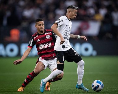 Libertadores Soccer Cup - Quarterfinals: Corinthians vs Flamengo. August 2, 2022, Sao Paulo, Brazil: Soccer match between Corinthians and Flamengo, valid for the first leg of Libertadores Soccer Cup - Quarterfinals, held at Neo Quimica Arena stadium