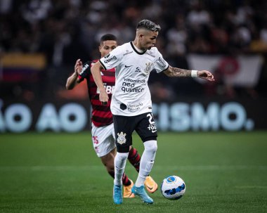 Libertadores Soccer Cup - Quarterfinals: Corinthians vs Flamengo. August 2, 2022, Sao Paulo, Brazil: Soccer match between Corinthians and Flamengo, valid for the first leg of Libertadores Soccer Cup - Quarterfinals, held at Neo Quimica Arena stadium