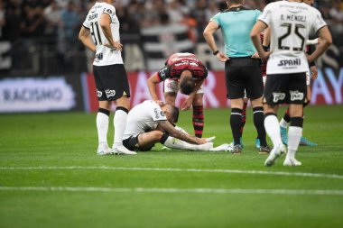 Libertadores Soccer Cup - Quarterfinals: Corinthians vs Flamengo. August 2, 2022, Sao Paulo, Brazil: Soccer match between Corinthians and Flamengo, valid for the first leg of Libertadores Soccer Cup - Quarterfinals, held at Neo Quimica Arena stadium