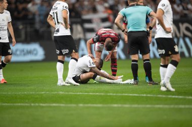 Libertadores Soccer Cup - Quarterfinals: Corinthians vs Flamengo. August 2, 2022, Sao Paulo, Brazil: Soccer match between Corinthians and Flamengo, valid for the first leg of Libertadores Soccer Cup - Quarterfinals, held at Neo Quimica Arena stadium