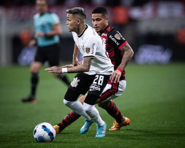 Libertadores Soccer Cup - Quarterfinals: Corinthians vs Flamengo. August 2, 2022, Sao Paulo, Brazil: Soccer match between Corinthians and Flamengo, valid for the first leg of Libertadores Soccer Cup - Quarterfinals, held at Neo Quimica Arena stadium