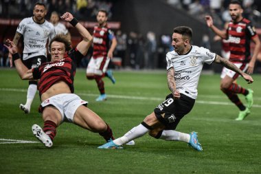 Libertadores Soccer Cup - Quarterfinals: Corinthians vs Flamengo. August 2, 2022, Sao Paulo, Brazil: Soccer match between Corinthians and Flamengo, valid for the first leg of Libertadores Soccer Cup - Quarterfinals, held at Neo Quimica Arena stadium
