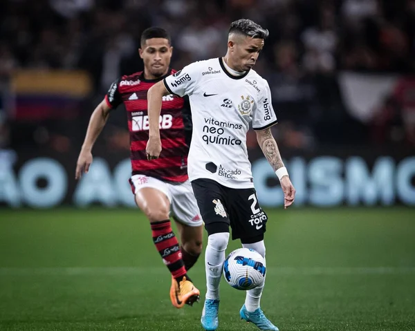 Libertadores Soccer Cup - Quarterfinals: Corinthians vs Flamengo. August 2, 2022, Sao Paulo, Brazil: Soccer match between Corinthians and Flamengo, valid for the first leg of Libertadores Soccer Cup - Quarterfinals, held at Neo Quimica Arena stadium