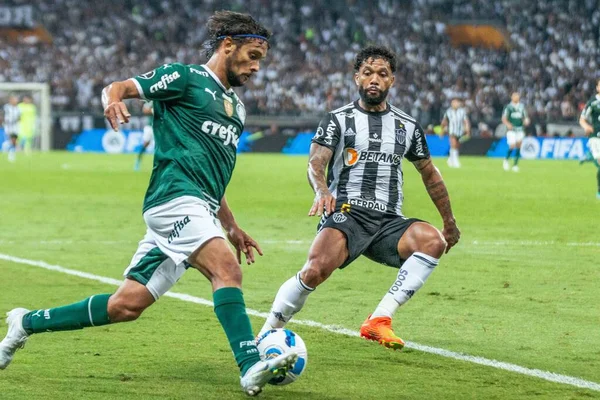 Libertadores Soccer Cup Quarterfinals Atletico Palmeiras August 2022 Belo Horizonte — ストック写真