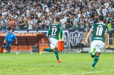 Libertadores Soccer Cup - Quarterfinals: Atletico-MG vs Palmeiras. August 3, 2022, Belo Horizonte, Minas Gerais, Brazil: Soccer match between Atletico-MG and Palmeiras, valid for the Quarterfinals of Libertadores Soccer Cup, held at Mineirao stadium