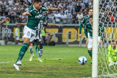 Libertadores Soccer Cup - Quarterfinals: Atletico-MG vs Palmeiras. August 3, 2022, Belo Horizonte, Minas Gerais, Brazil: Soccer match between Atletico-MG and Palmeiras, valid for the Quarterfinals of Libertadores Soccer Cup, held at Mineirao stadium