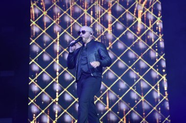 Iggy Azalea and Pitbull perform at the 2022 Can't Stop Us Now Tour in Camden, NJ. August 2, 2022, Fort Lee, NJ, USA: Iggy Azalea and Pitbull perform at the 2022 Can't Stop Us Now Tour in Camden, NJ. 