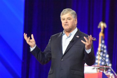 Sean Hannity delivers remarks at the Conservative Political Action Conference 2022 in Dallas, Texas. August 4, 2022, Dallas, TX, USA: Sean Hannity, Fox News TV host, delivers remarks during the Conservative Political Action Conference (CPAC)
