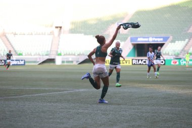 Brazilian Women's Soccer Championship: Palmeiras vs Avai/Kindermann. August 3, 2022, Sao Paulo, Brazil: Soccer match between Palmeiras and Avai/Kindermann, valid for the 14th round of Brazilian Women's Soccer Championship 2022, held at  Allianz Parqu