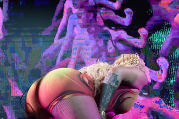 Iggy Azalea and Pitbull perform at the 2022 Can't Stop Us Now Tour in Camden, NJ. August 2, 2022, Fort Lee, NJ, USA: Iggy Azalea and Pitbull perform at the 2022 Can't Stop Us Now Tour in Camden, NJ. 