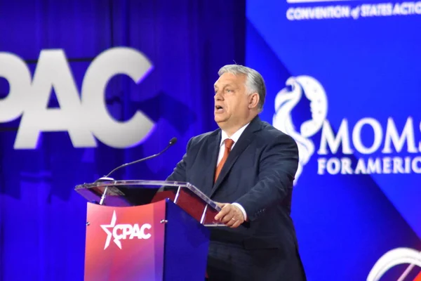 Hungarian Prime Minister Viktor Orban Attends Cpac Conference State Texas — Φωτογραφία Αρχείου
