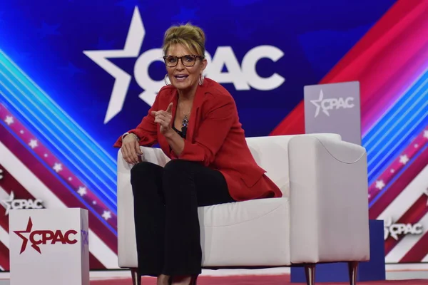 Sarah Palin Delivers Remarks Conservative Political Action Conference 2022 Dallas —  Fotos de Stock