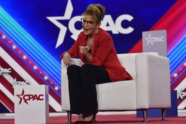 Sarah Palin Delivers Remarks Conservative Political Action Conference 2022 Dallas — Foto Stock