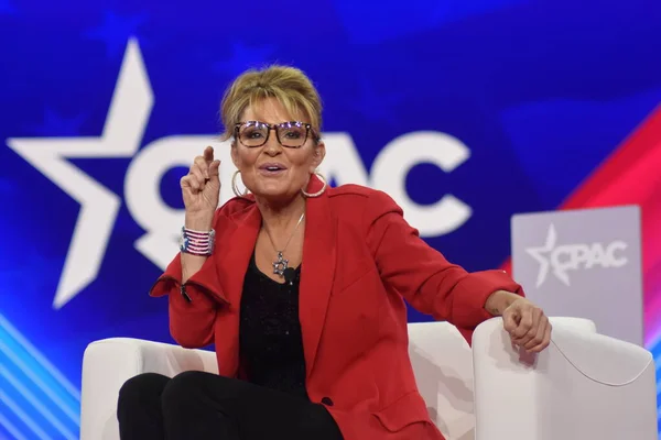Sarah Palin Delivers Remarks Conservative Political Action Conference 2022 Dallas — Stock Photo, Image