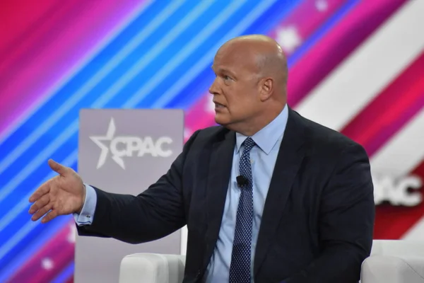 Matthew Whitaker Delivers Remarks Conservative Political Action Conference 2022 Dallas — Stok fotoğraf