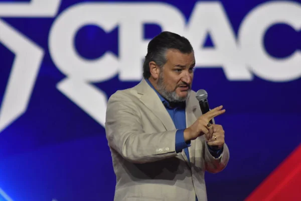 Ted Cruz Delivers Remarks Conservative Political Action Conference 2022 Dallas — ストック写真