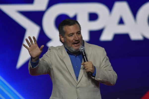 Ted Cruz Κάνει Δηλώσεις Στη Διάσκεψη Πολιτικής Δράσης Των Συντηρητικών — Φωτογραφία Αρχείου