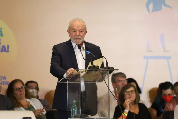 Brazilian Former President Lula Participates Free Democratic Popular Health Conference —  Fotos de Stock