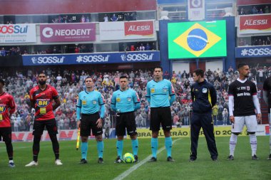 Brazilian Soccer Championship 4th Division: Parana Clube vs Pouso Alegre FC. August 7, 2022, Curitiba, Parana, Brazil: Soccer match between Parana Clube and Pouso Alegre FC, valid for the round of 16 of the second leg of Brazilian Soccer Championship