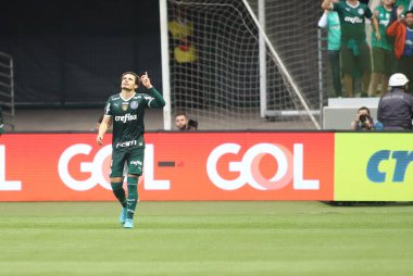 Brazilian Soccer Championship: Palmeiras vs Goias. August 7, 2022, Sao Paulo, Brazil: Brazilian President Jair Bolsonaro during the soccer match between Palmeiras and Goias, valid for the 21st round of the Brazilian Soccer Championship