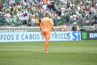 Brazilian Soccer Championship: Palmeiras vs Goias. August 7, 2022, Sao Paulo, Brazil: Brazilian President Jair Bolsonaro during the soccer match between Palmeiras and Goias, valid for the 21st round of the Brazilian Soccer Championship