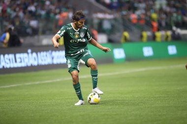 Brazilian Soccer Championship: Palmeiras vs Goias. August 7, 2022, Sao Paulo, Brazil: Brazilian President Jair Bolsonaro during the soccer match between Palmeiras and Goias, valid for the 21st round of the Brazilian Soccer Championship